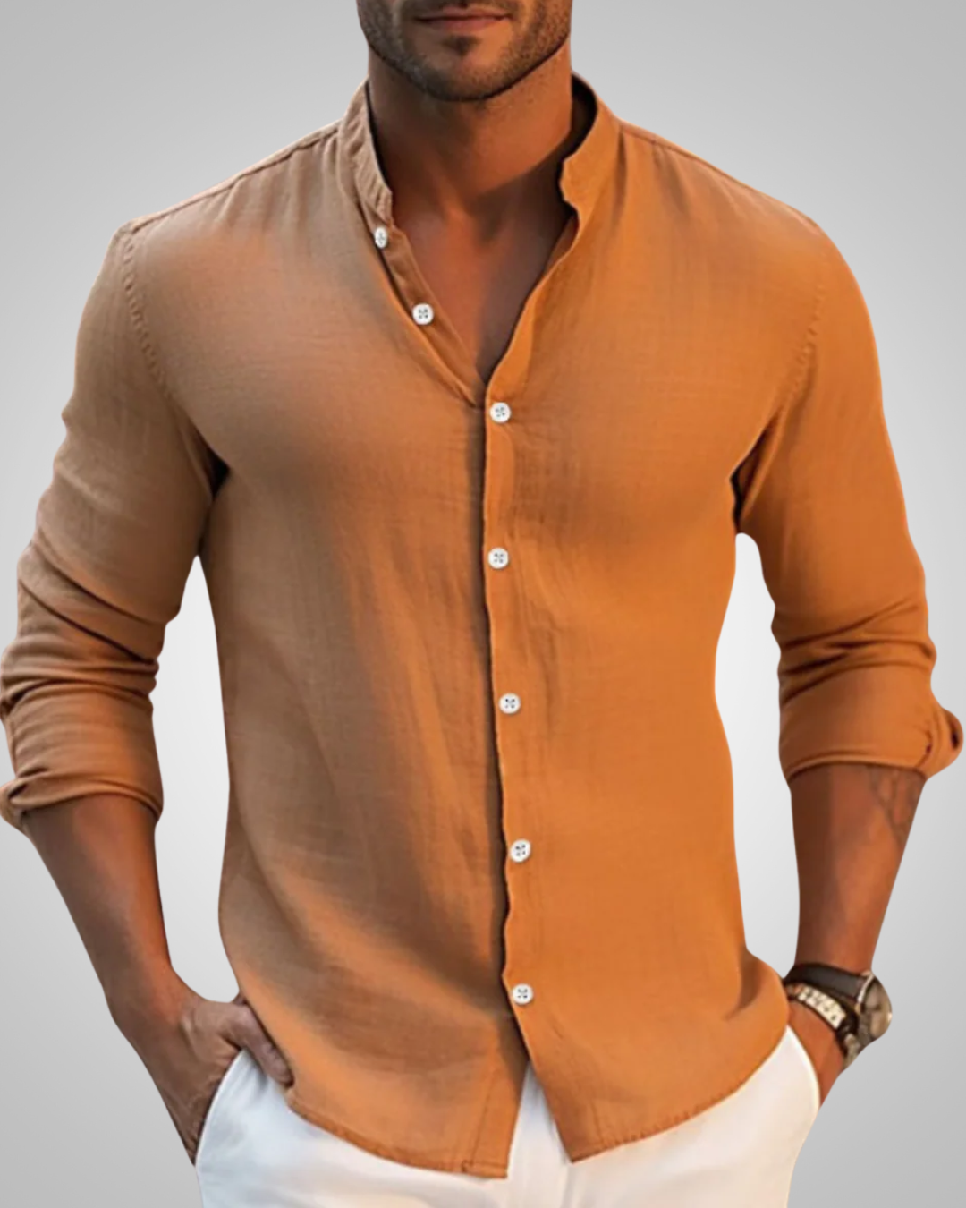 Zachary | Herre Afslappet Med Knapper Sommer Skjorte