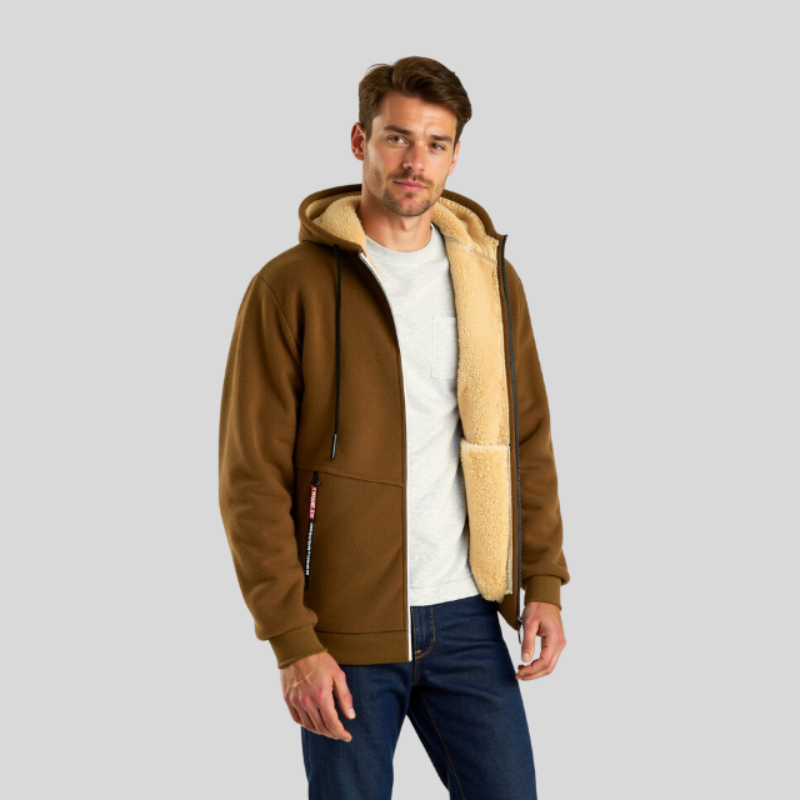 HERREHOODIE MED LYNLÅS | MED MAVELOMME