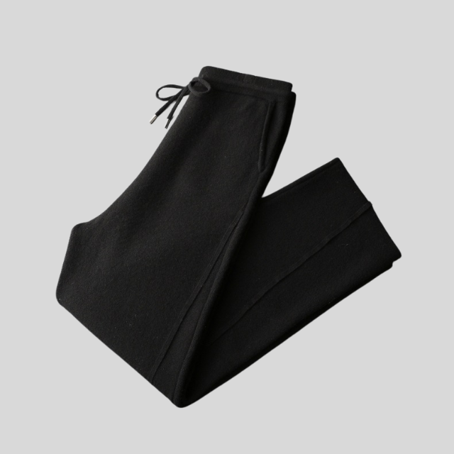 HERRE SWEATPANTS MED SNOR | WIDE LEG