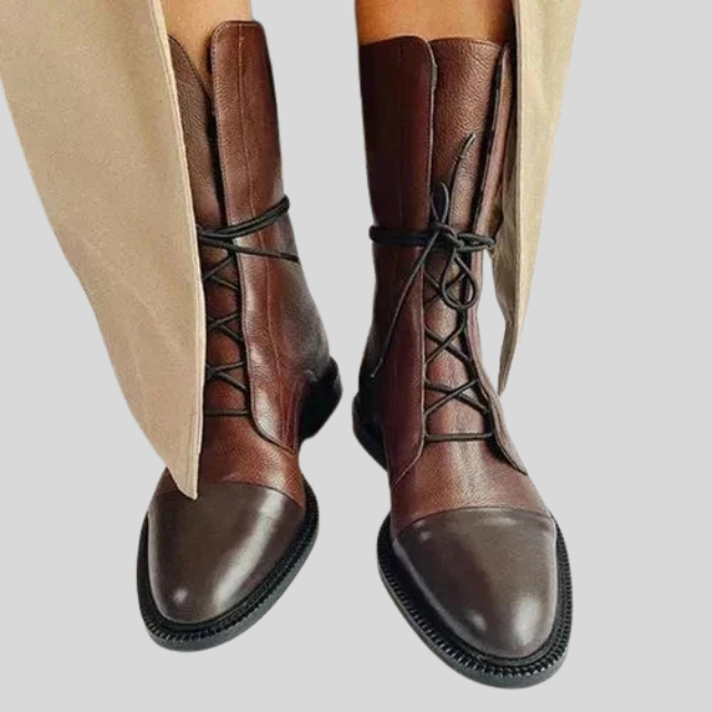 KVINDERS LACE-UP LÆDERSTØVLER | CLASSIC