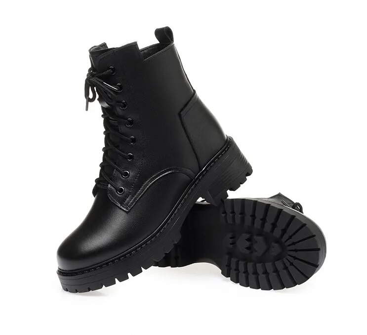 KVINDER LACE-UP STØVLER | ANKELHØJDE