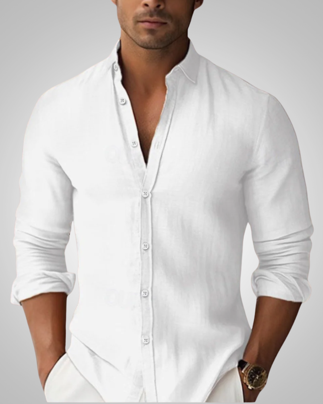 Zachary | Herre Afslappet Med Knapper Sommer Skjorte