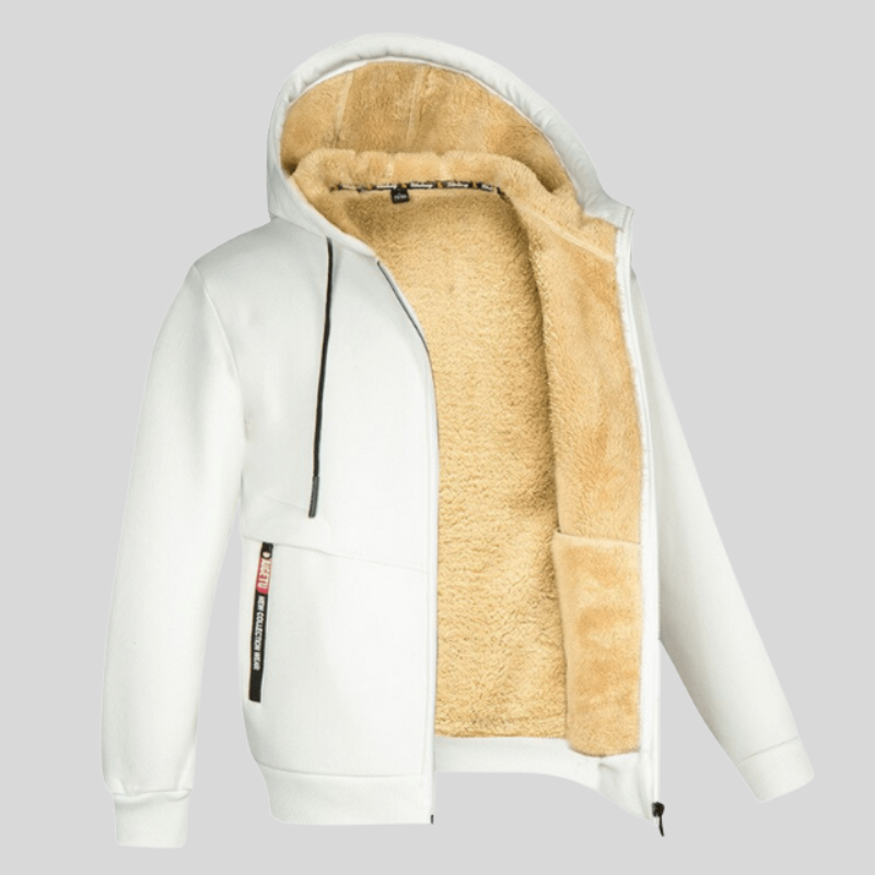 Hoodie til mænd med hætte og lynlåslukning | Afslappet stil til efterår og vinter